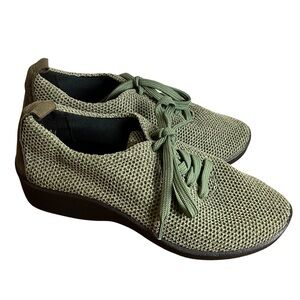 Arcopedico Net 3 Khaki Green Textile Knit Shoes, New in Box, EU Size 36